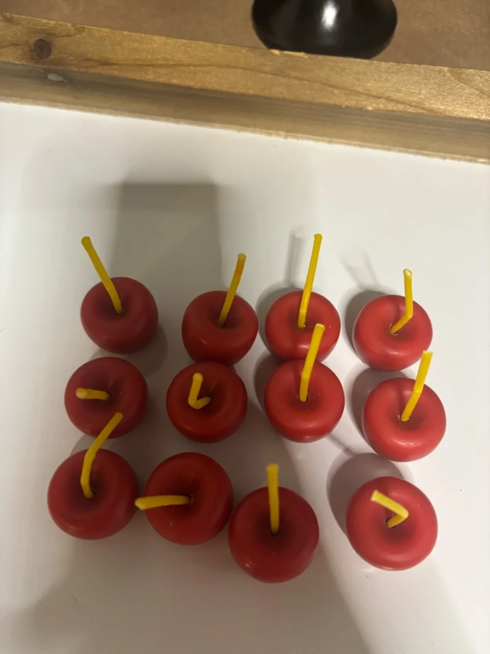 Set of Decorative Red Cherry Picks - 10 Pieces